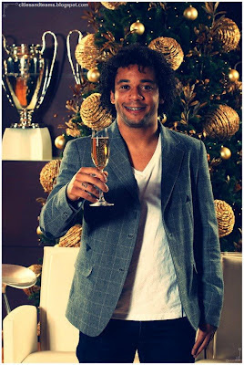 Marcelo Vieira With Champagne Glass
