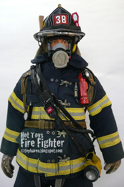 1:6 Scale Real Hero Firefighter Blue t-shirt