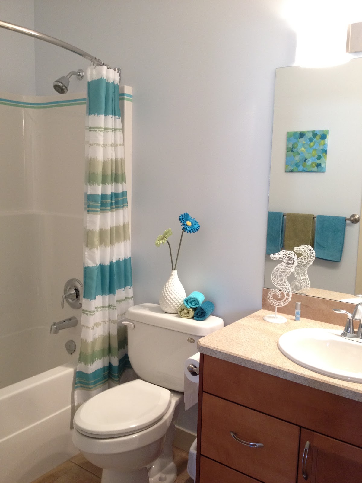 What happened next... Washi Tape Bathroom Makeover