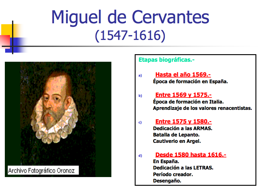 QUÈ US DIRÉ? MIGUEL DE CERVANTES y DON QUIJOTE DE LA MANCHA