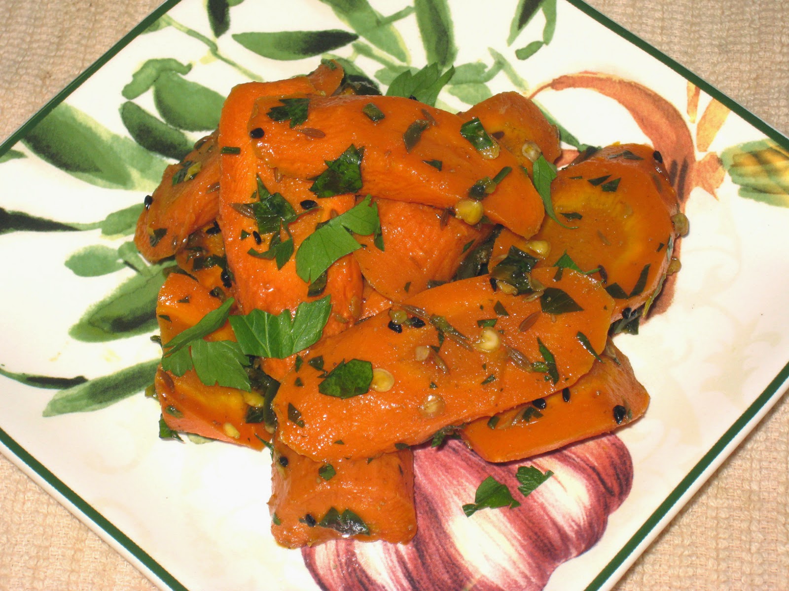 Cooking without a Net Caramelized Carrots with Cumin, Nigella and Chilies