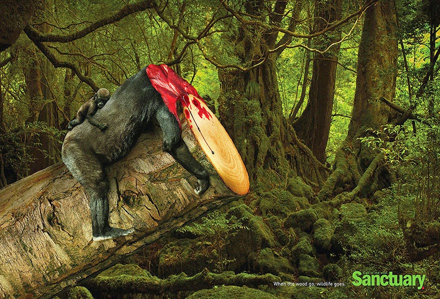Shocking Effects Of Deforestation Exposed In Brutal Print Ads Shocking Effects Of Deforestation Exposed In Brutal Print Ads