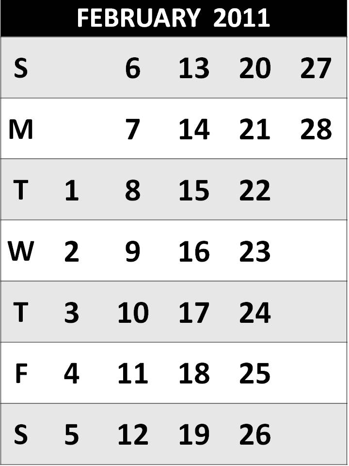 2011 february calendar template. +2011+calendar+template