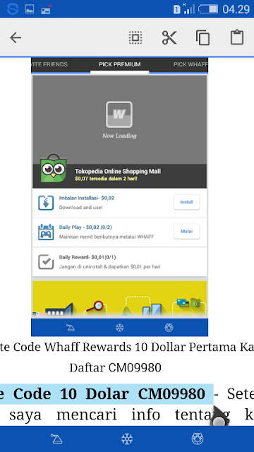 Invite Code Whaff Rewards 10 Dollar Pertama Kali Daftar CM09980