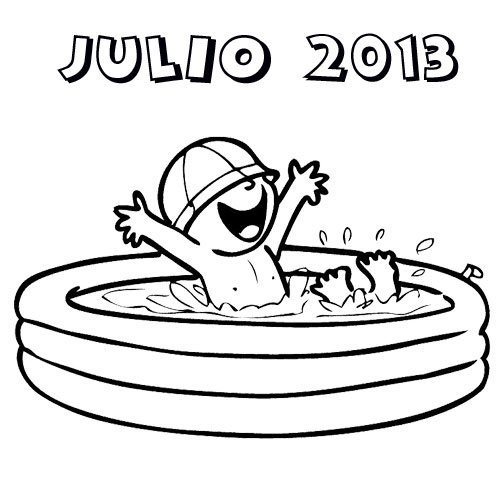 Colorea Tus Dibujos: Dibujo de un niño en una Piscina haciendo ... Colorea Tus Dibujos: Dibujo de un niño en una Piscina haciendo ...