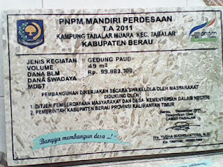 PRASASTI MARMER PNPM KALIMANTAN