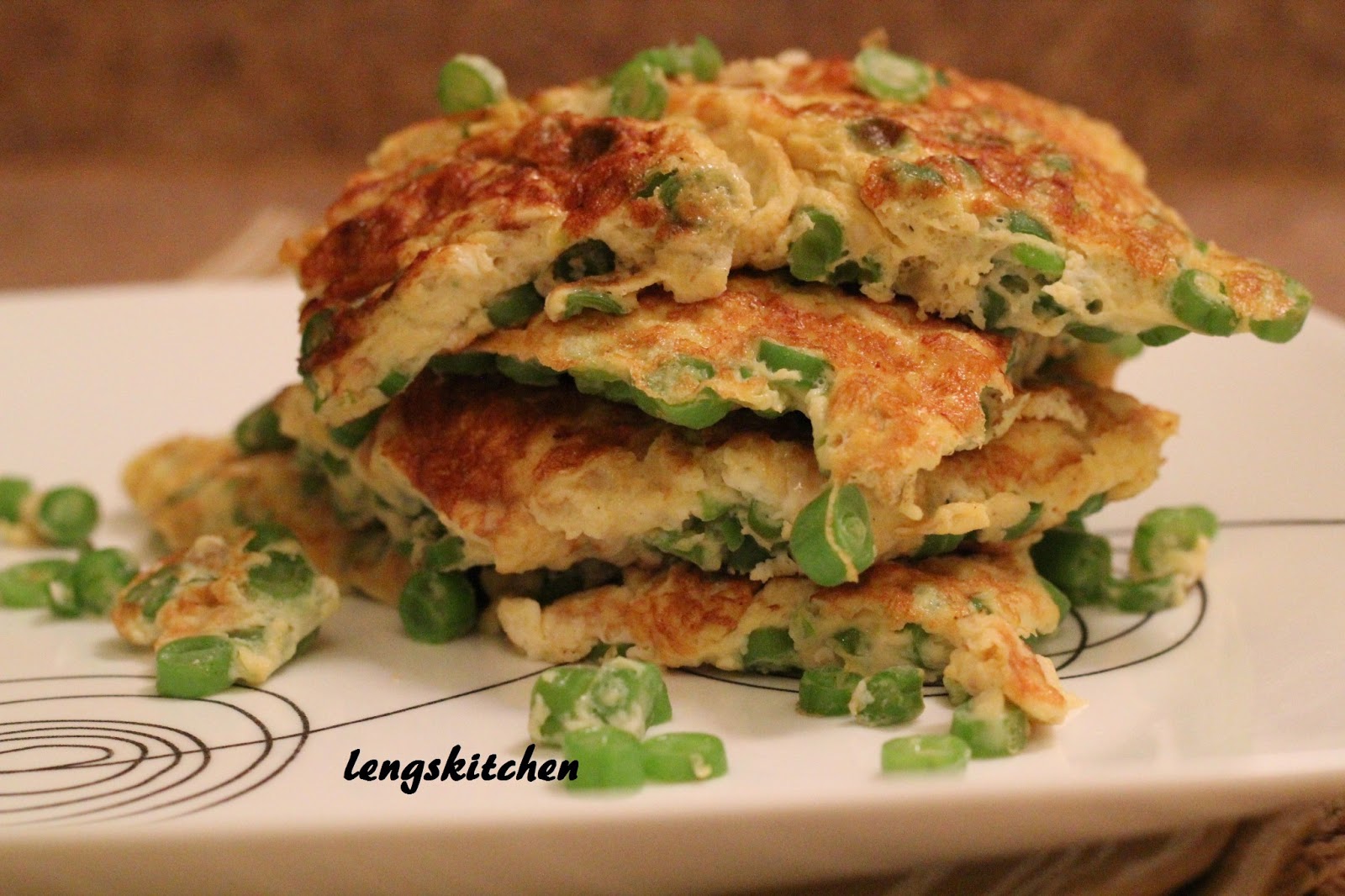 Kitchen Chaos Green Beans Omelet 四季豆炒蛋