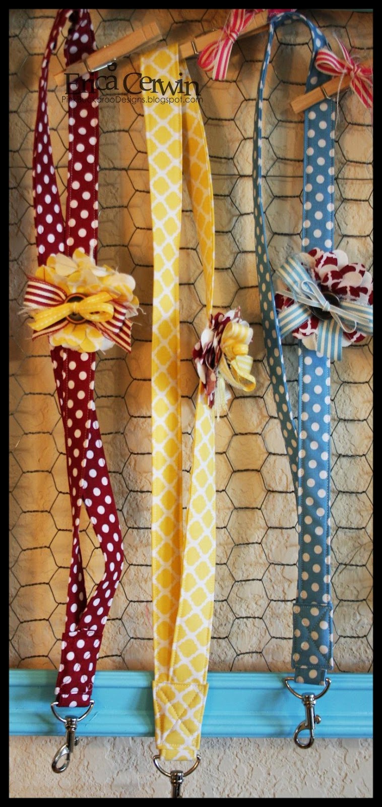 Pink Buckaroo Designs Fabric Lanyards Tutorial