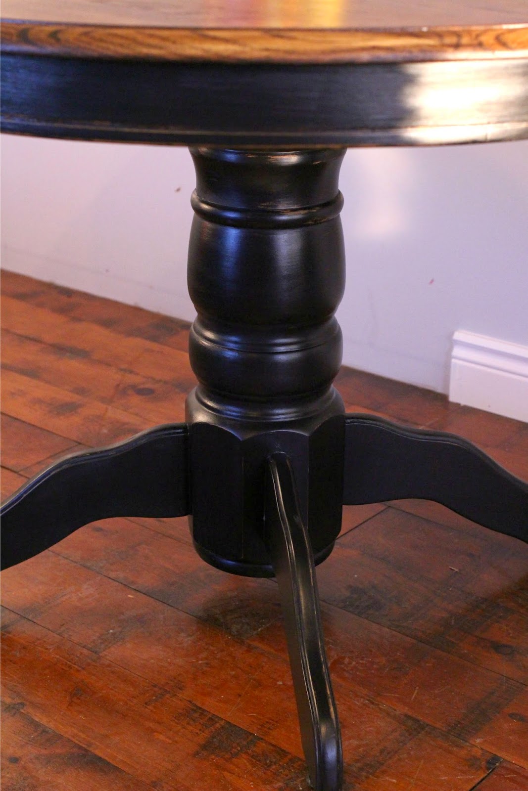 Laurel's Attic Black Pedestal Table SOLD