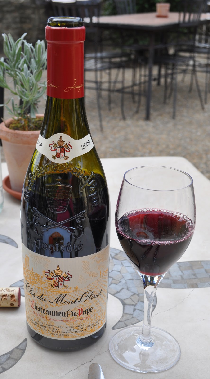 Our House In Provence Le Verger Des Papes A Good Choice For Lunch Between Your Wine Tasting Visits In Chateauneuf Du Pape
