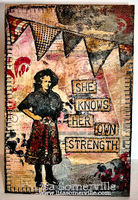 Mixed Media - stamps Artistic Outpost Cowgirl Strength