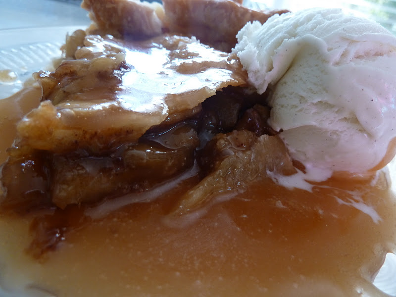 Dawn's Divine Delights Apple Pie with Caramel Sauce