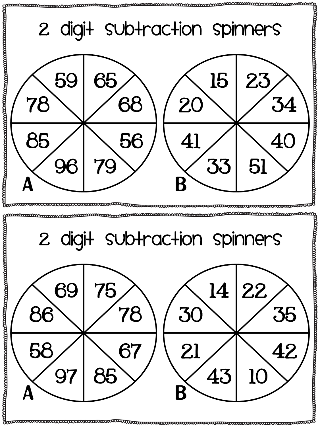 Susan Jones Teaching: Subtraction freebie!