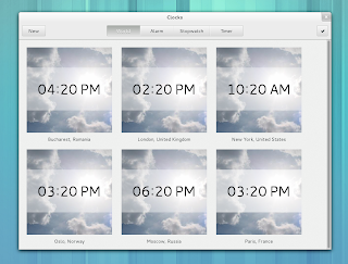 GNOME 3.8 clocks