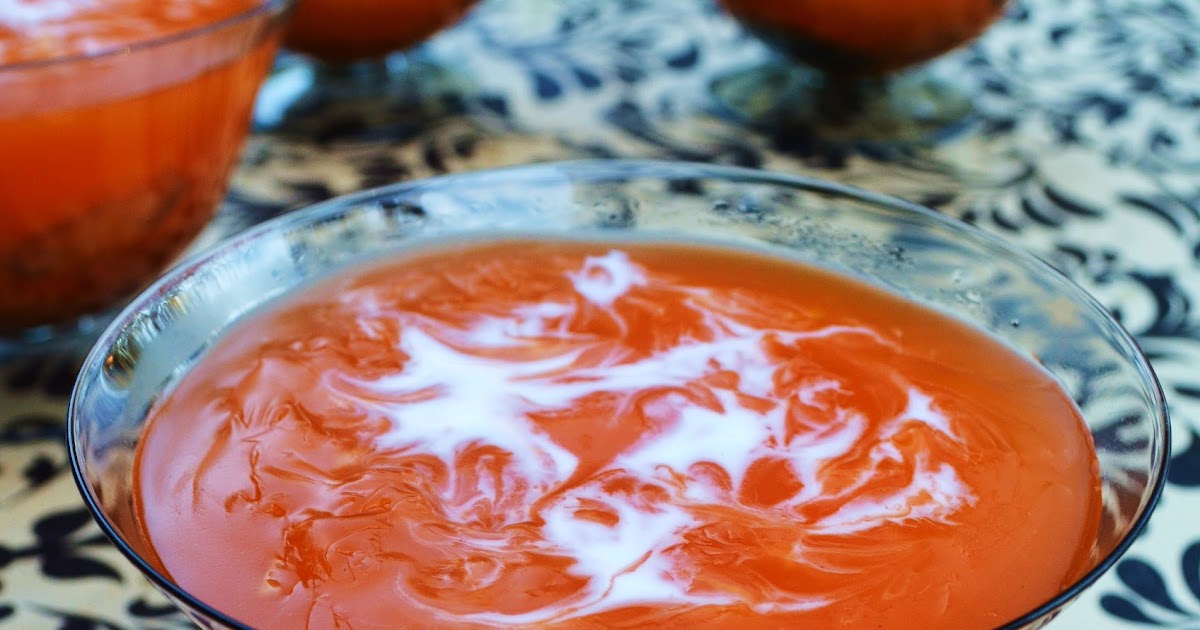 Gormandize Thai Red Tea Vegan Jelly with Poached Apples