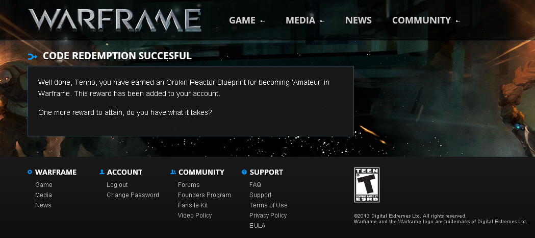 warframe codes warframe codes