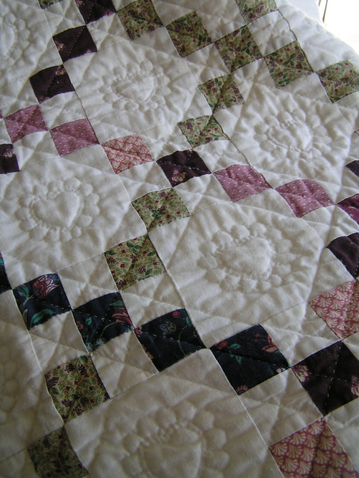 Tea Rose Home Down Memory Lane Irish Chain Quilt