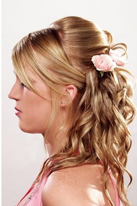 or_wedding_hairstyle_updo_with_pink_flowers_hairclilps_long_curls_hair ...