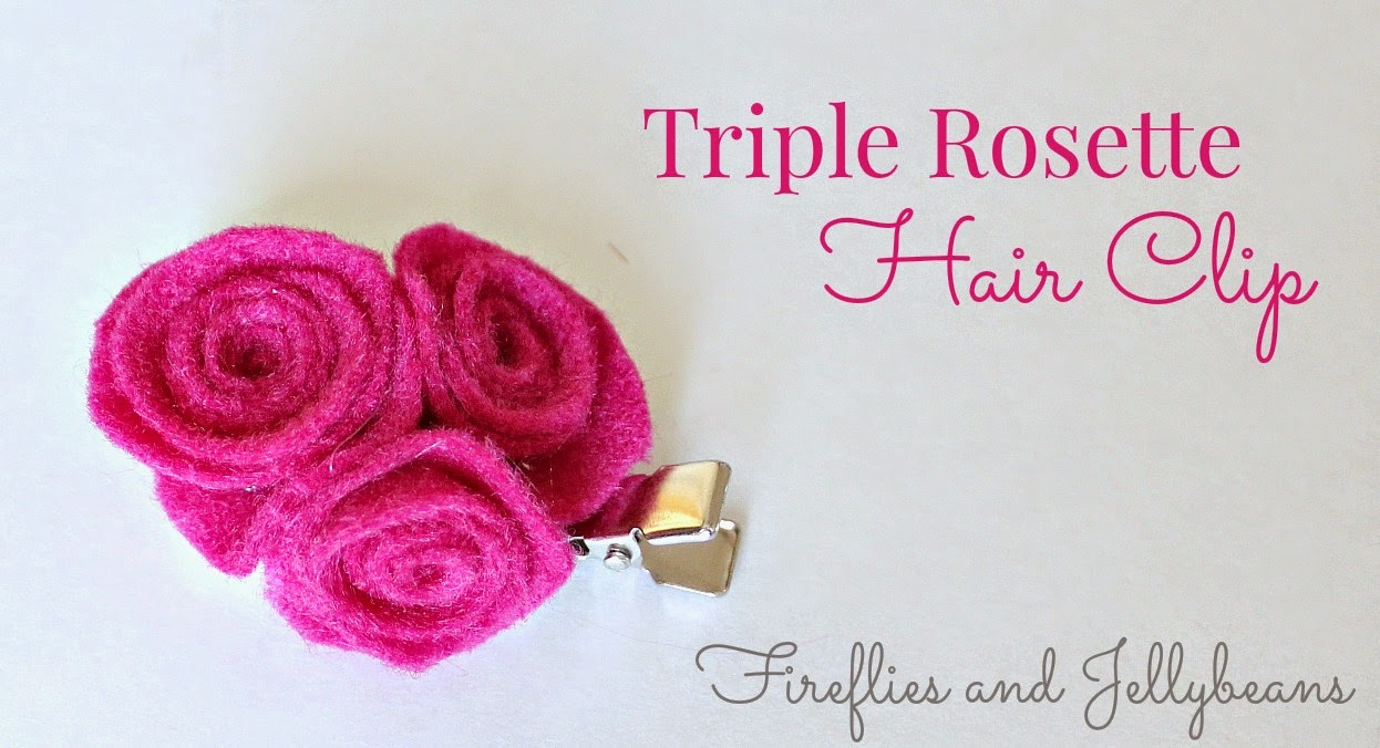 Fireflies and Jellybeans 3 Easy DIY 5 Minute Hair Clips {Tutorial}