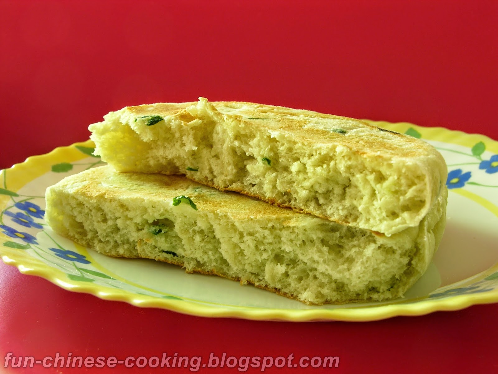 Pan Fried Bread with Green Onion (煎葱香面包) Fun Chinese Cooking Spring