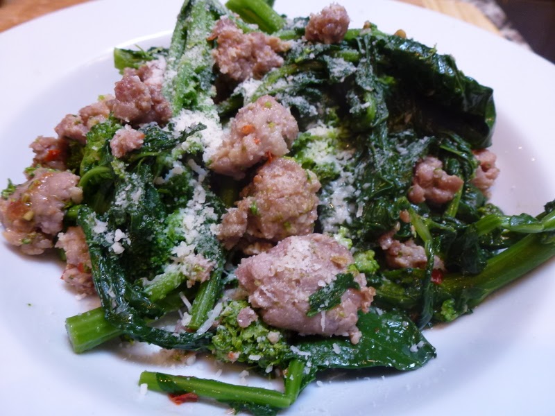 Hardly Housewives: Tuscan Rapini and Spicy Sausage