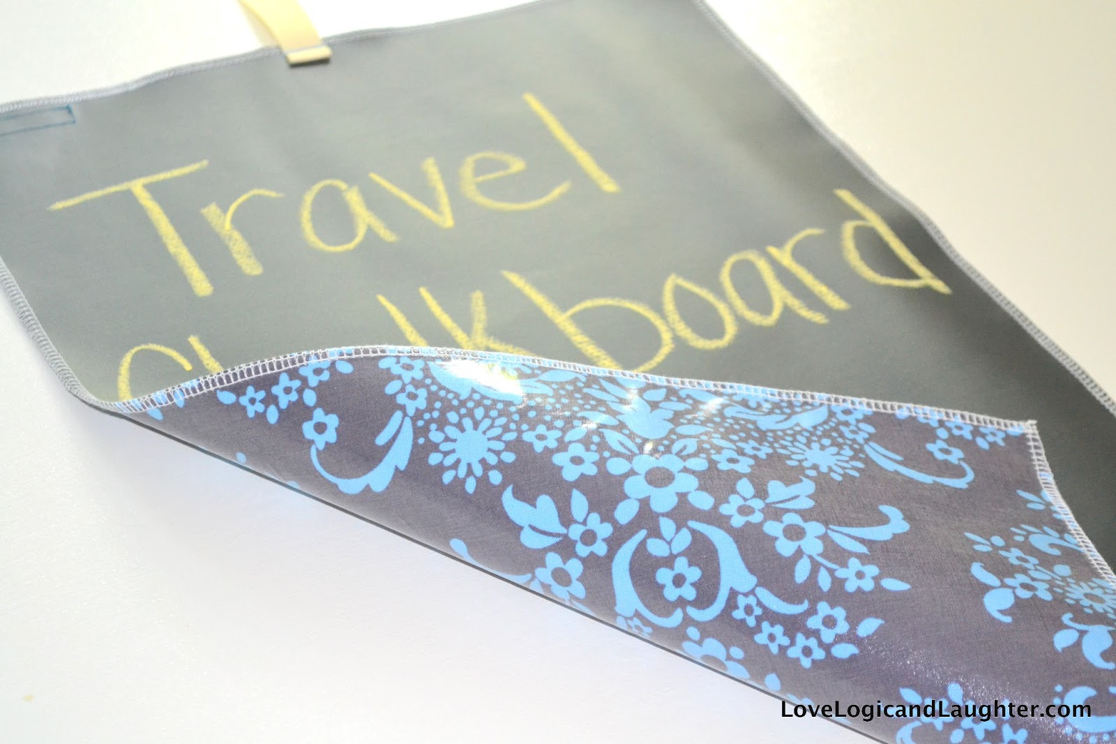 Travel Chalkboard Placemat Logic & Laughter