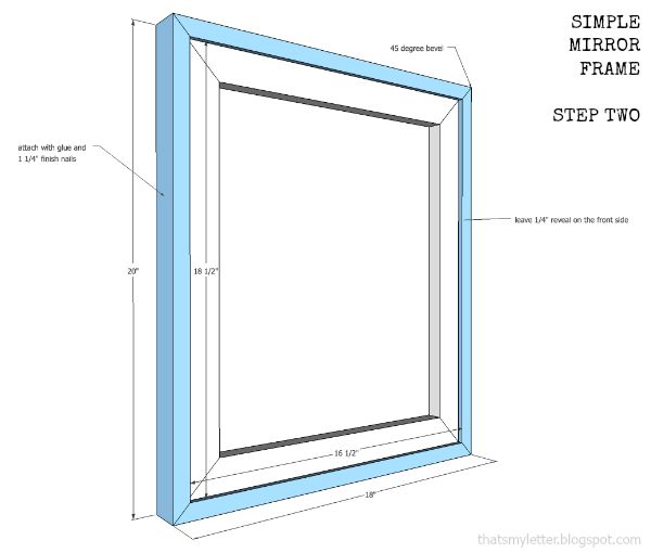 That's My Letter Simple Mirror Frame