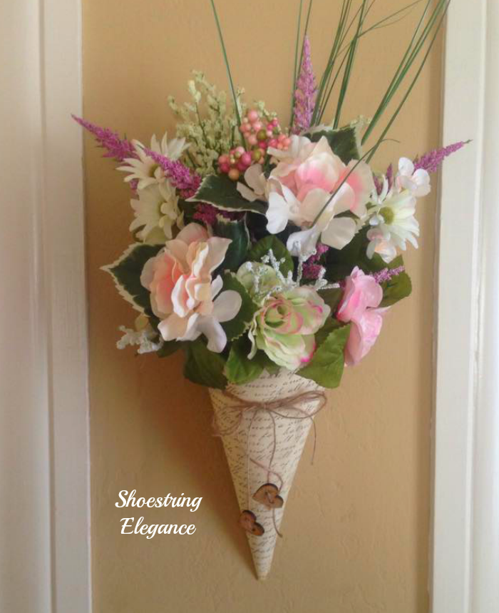 Shoestring Elegance DIYMake Your Own Vintage Floral Cone