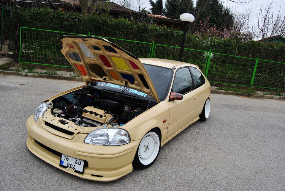 RS RACING MOTORSPORTS MUGEN FRONT LIP FOR CIVIC EK / EG PU MATERIAL