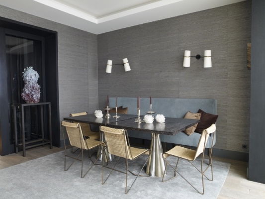Table banquette intérieur déco