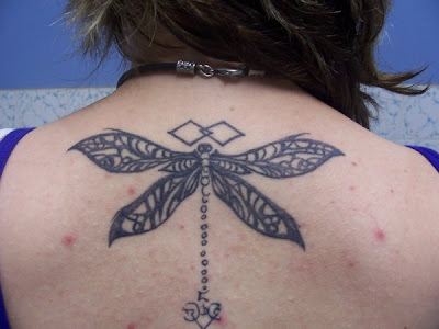 tribal dragonfly tattoos. Tribal Dragonfly Tattoo on