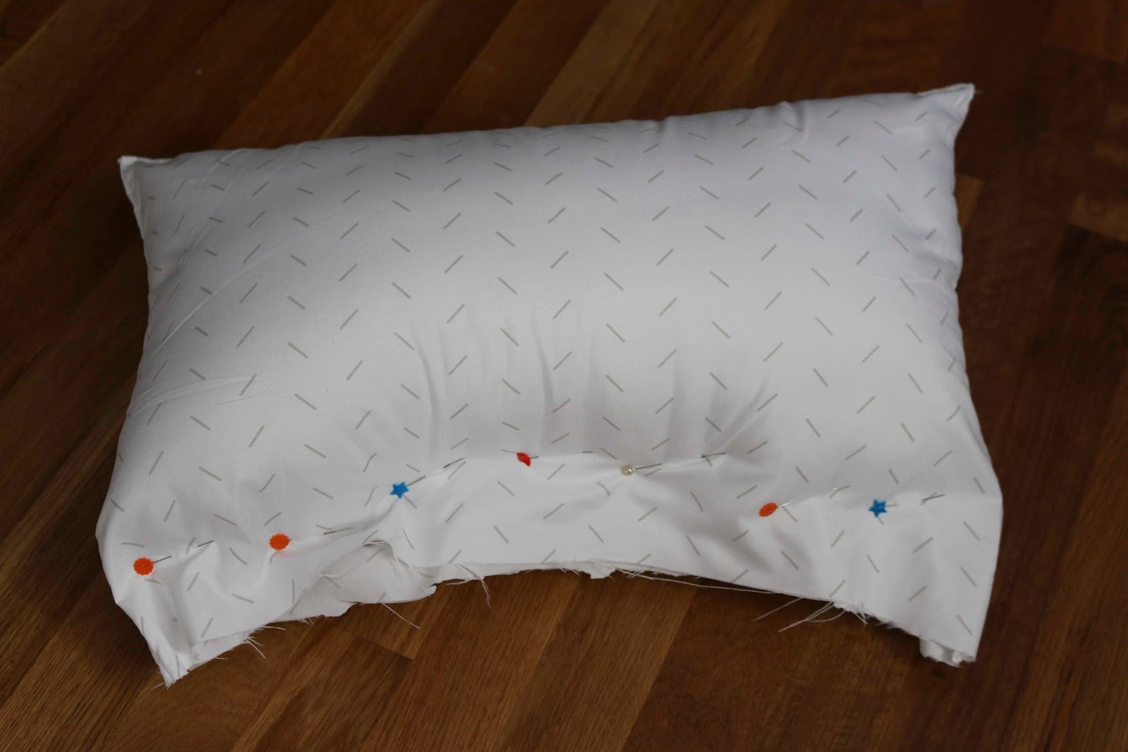 ChemKnits Making Pillow Forms out of a Bed Pillow