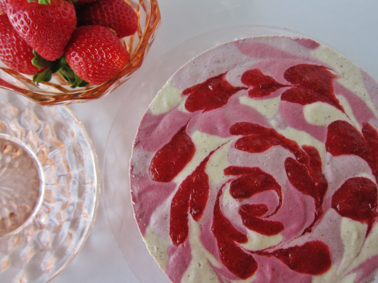 Raw Strawberries and Cream Dream Cake Fragrant Vanilla Cake