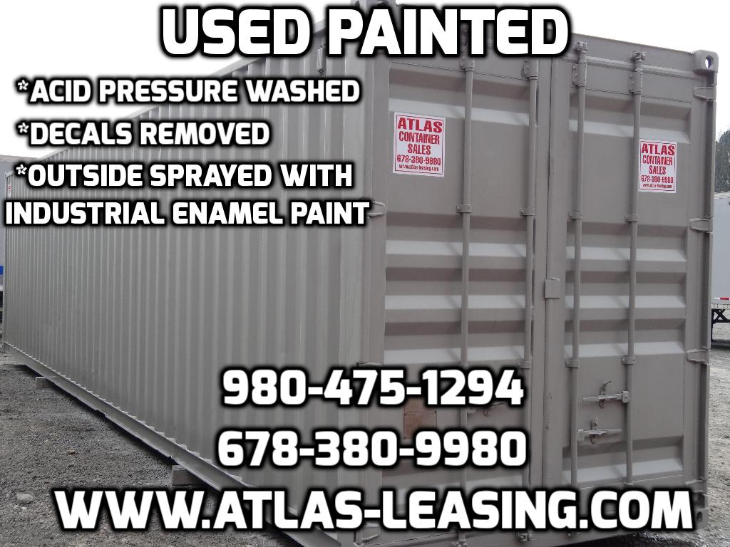 Atlanta Used Shipping Containers and Semi Trailers Painting a Used