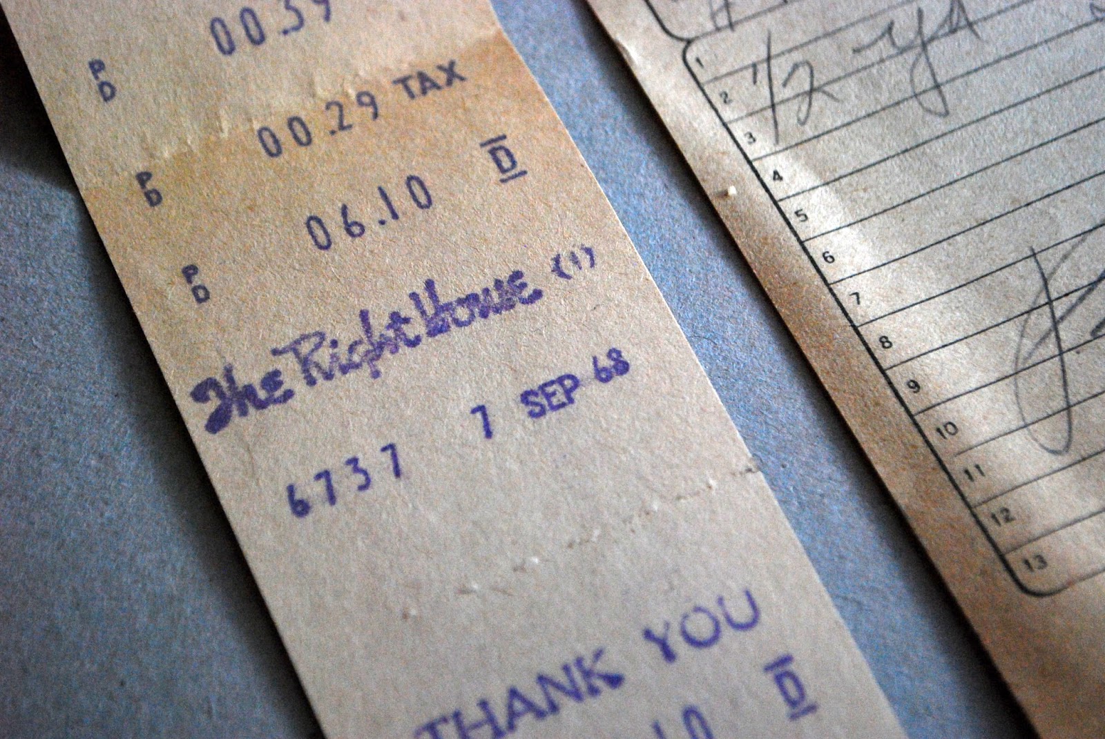 Let It Shine Wordless Wednesday Old Receipts