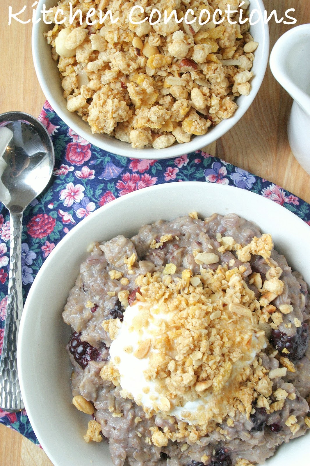 Blackberry Cobbler Oatmeal Kitchen Concoctions