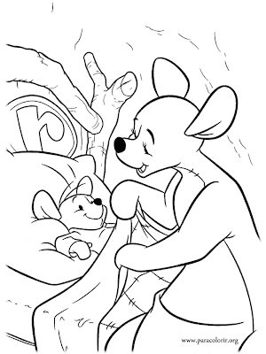 Winnie The Pooh Coloring Pages - Kanga 2