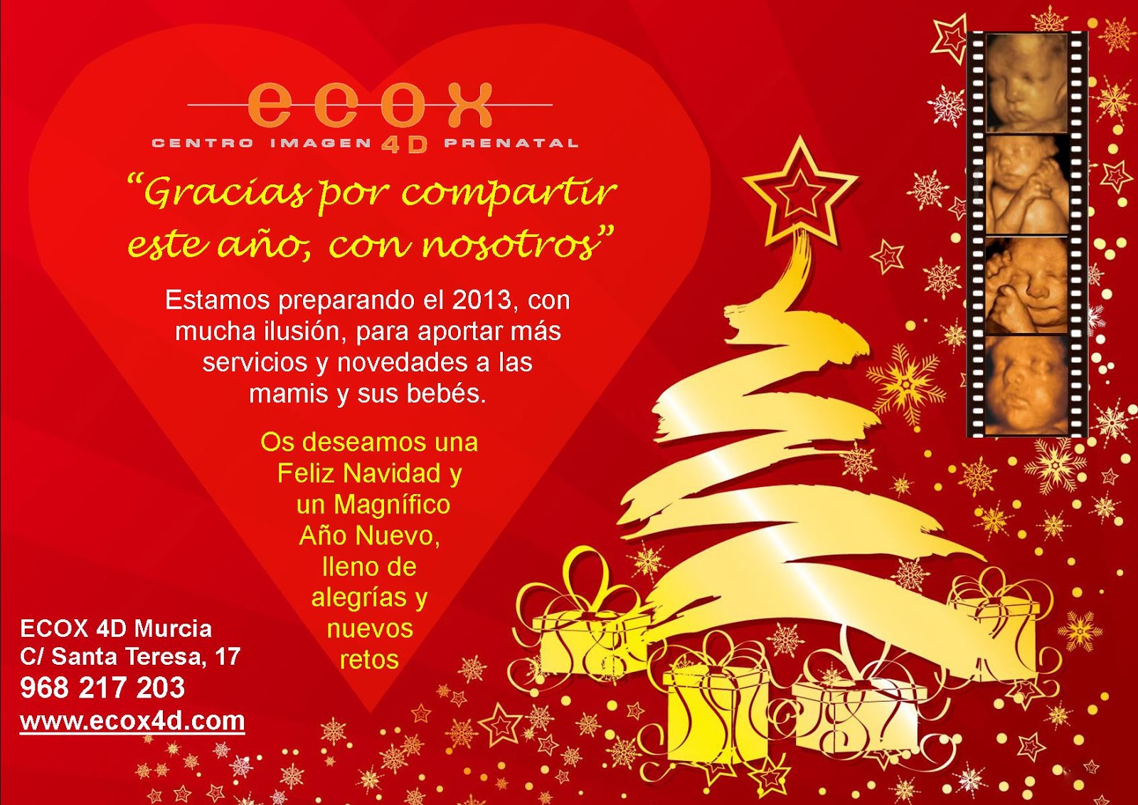 ECOGRAFIAS 3D Y 4D EMOCIONALES EN MURCIA: diciembre 2012