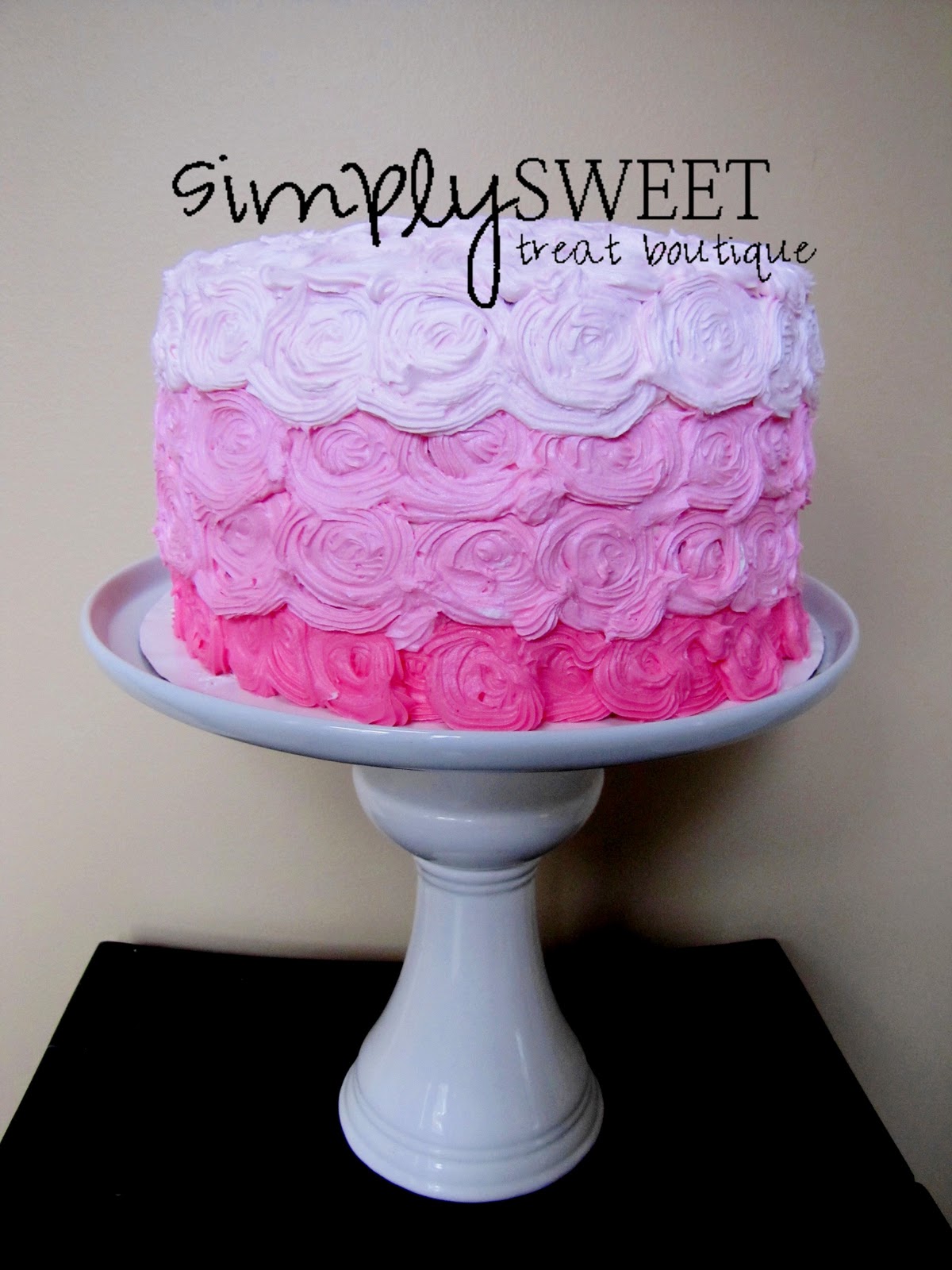 Rose Swirl Cake - CakeCentral.com