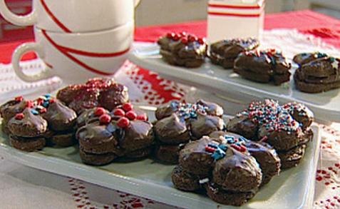 Alfajores de maicena y chocolate