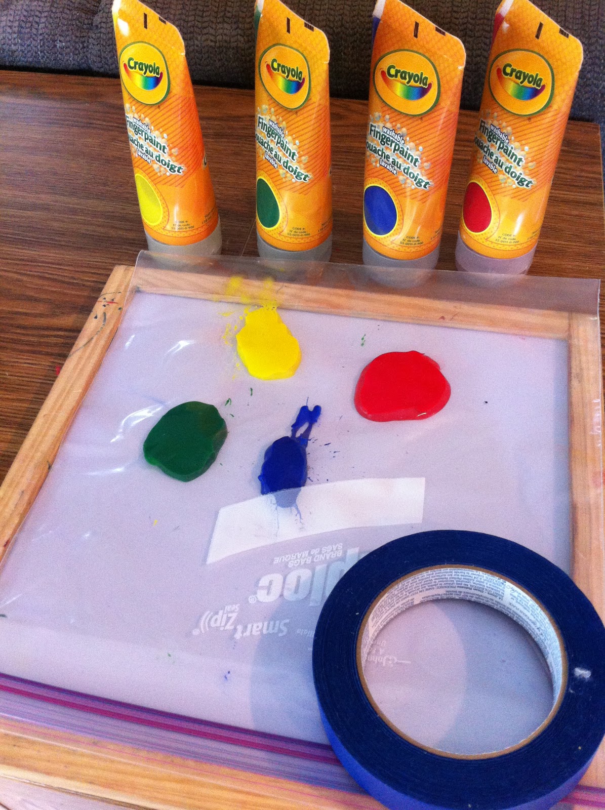 Designs by Birgit Homeschool Clean Finger Painting