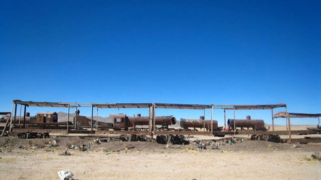 El Cementerio de Trenes en Bolivia