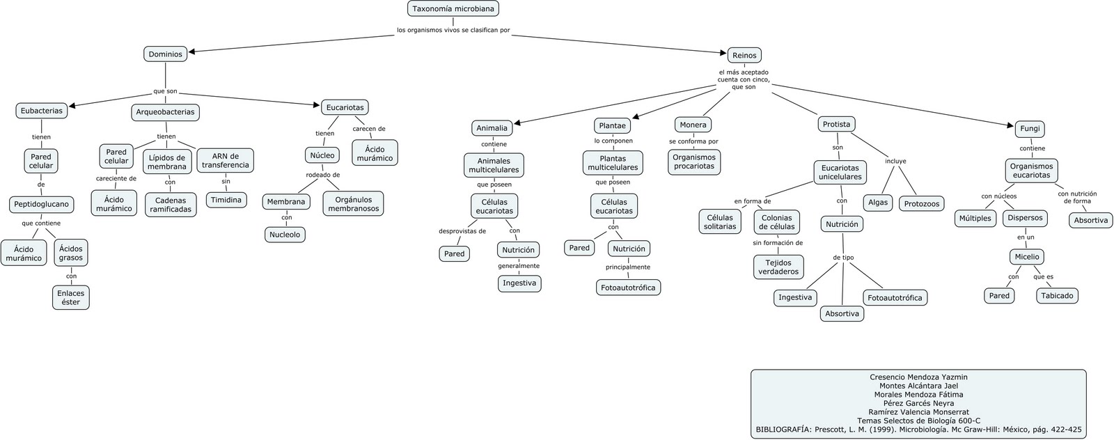 BLOG DE TEMAS SELECTOS DE BIOLOGÍA MAPA CONCEPTUAL DE TAXONOMÍA MICROBIANA