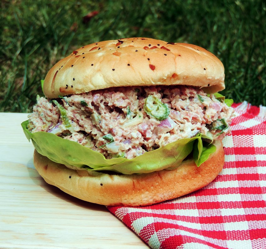 Jalapeno Ham Salad Sandwiches SundaySupper Bobbi's Kozy Kitchen