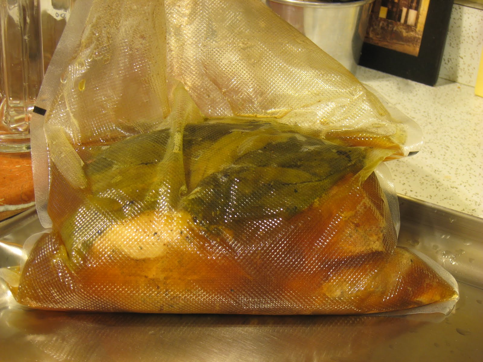 So not a vegan aka +0p!+ Green Chile Sous Vide Style