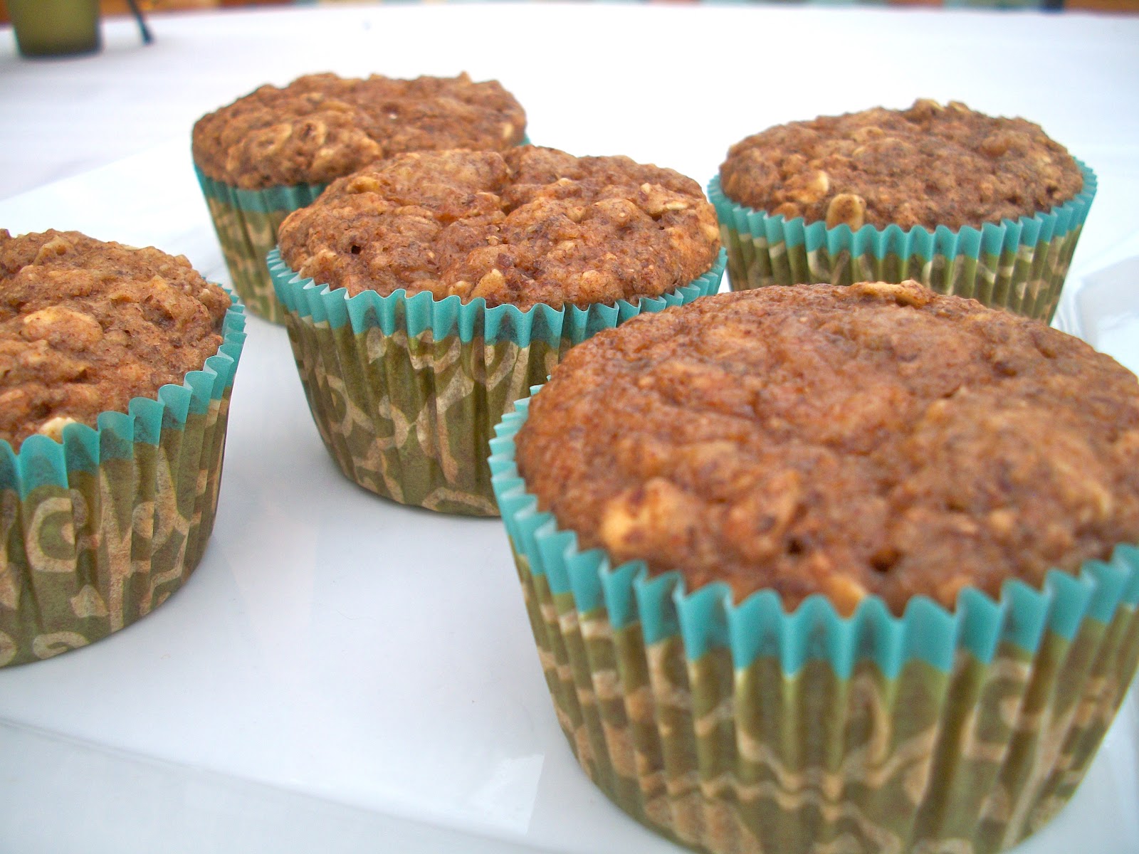 Brooke Bakes Oatmeal Banana Flax Muffins