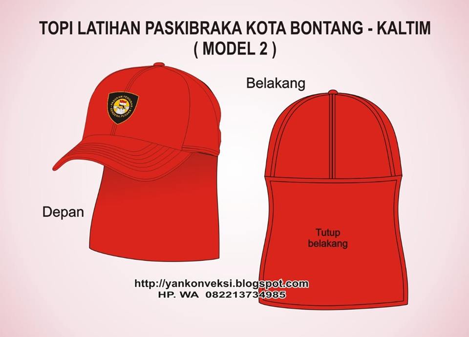 TOPI JEPANG TOPI LATIHAN PASUKAN 45 PASKIBRA