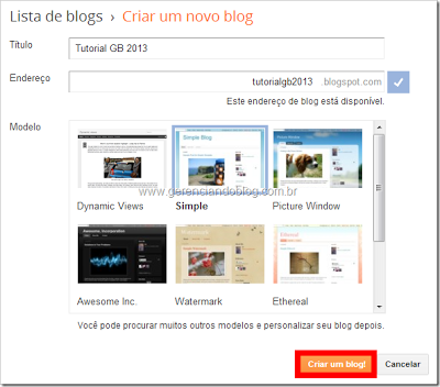 Como criar um blog no Blogger passo a passo com fotos