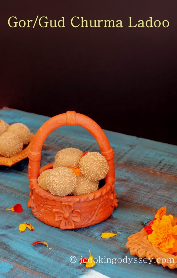 Jagruti's Cooking Odyssey Traditional Gujarati Gor Churma Ladwa