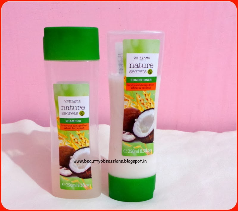 Review Oriflame's Nature Secrets Shampoo & Conditioner For Dry And Damaged Hair Wheat